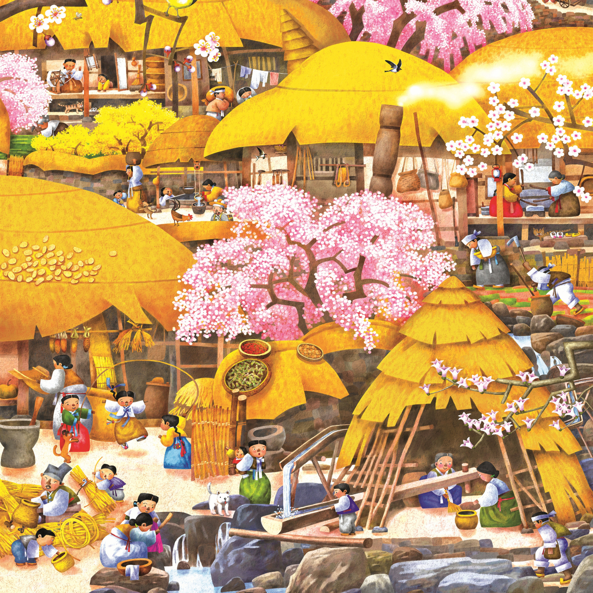 500-Piece Jigsaw Puzzle – Spring in Korea