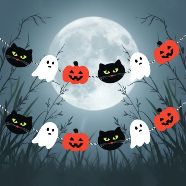 INDI.K Halloween Friends Garland Set