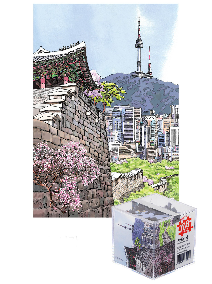 108 Pieces Seoul Mini Puzzle – Seoul City Wall