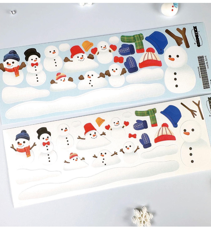ZZIBOOOO Snowman Seal Sticker (2 Sheets)
