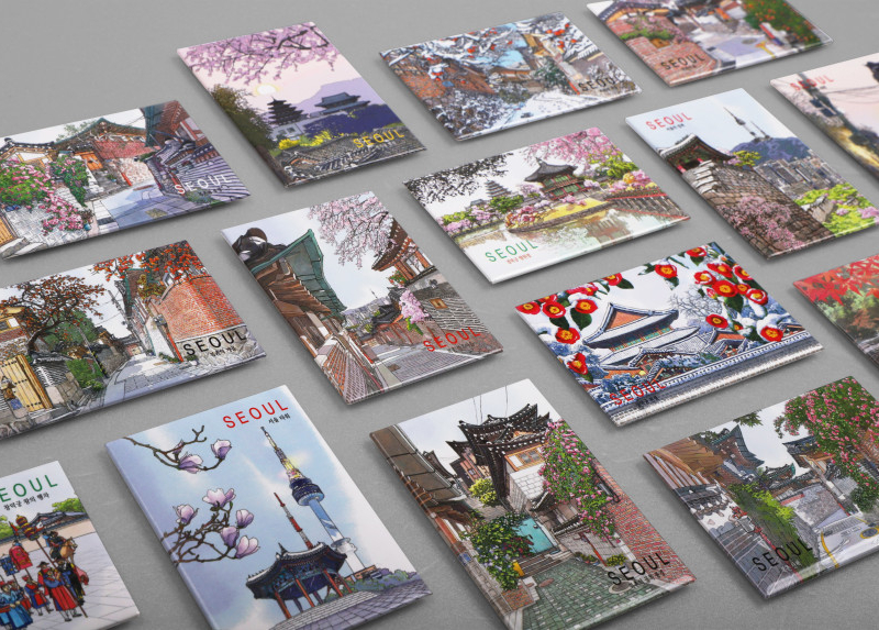 Korean Souvenir Magnets 01–08