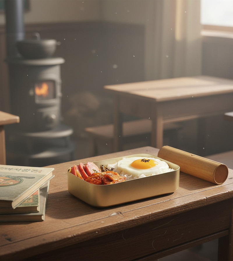 Alternative view of Aluminum Korean Lunch Box