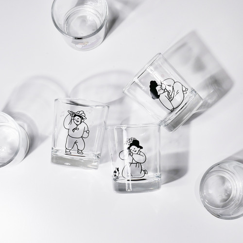 Alternative view of Genre Painting for All  - Color Changing Soju Glass Set