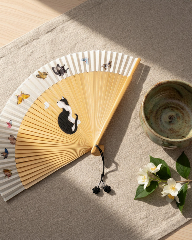 Mysterious Breeze Folding Fan