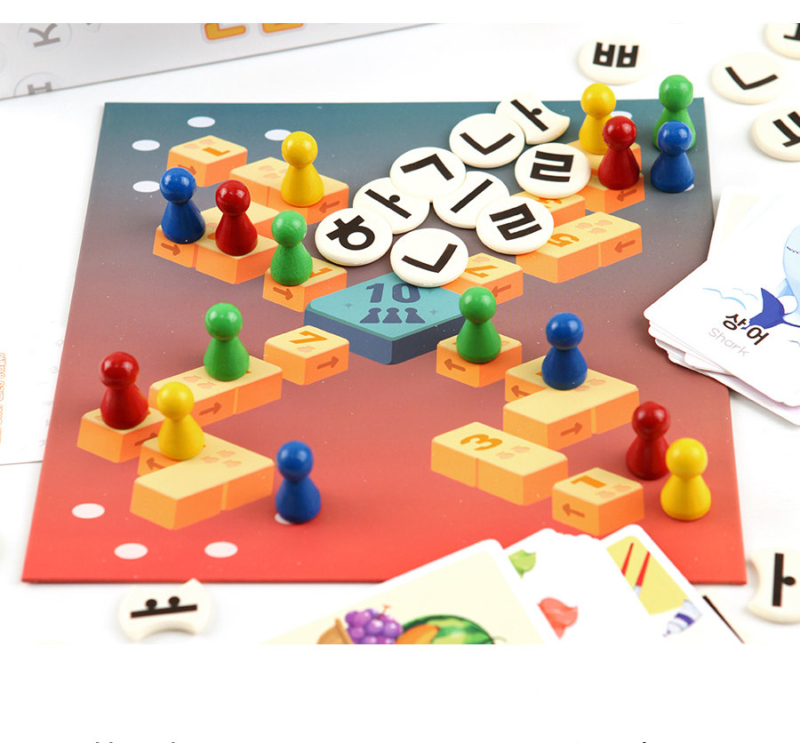 Alternative view of Hangeul Day Board Game (2–4 Players) – Korean Alphabet Initial Game