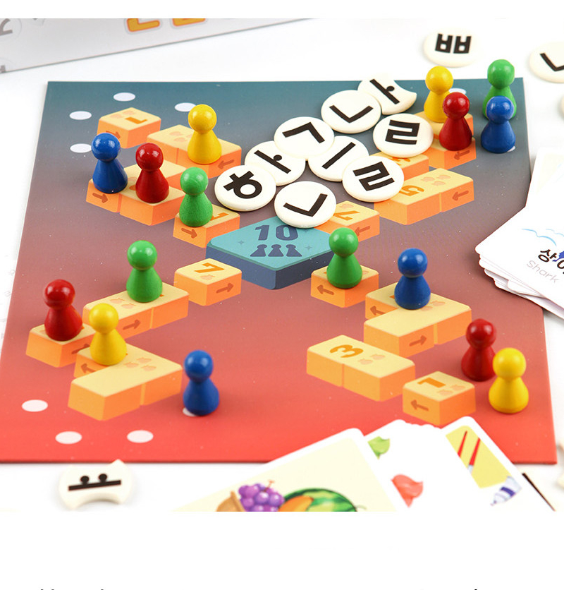 Alternative view of Hangeul Day Board Game (2–4 Players) – Korean Alphabet Initial Game