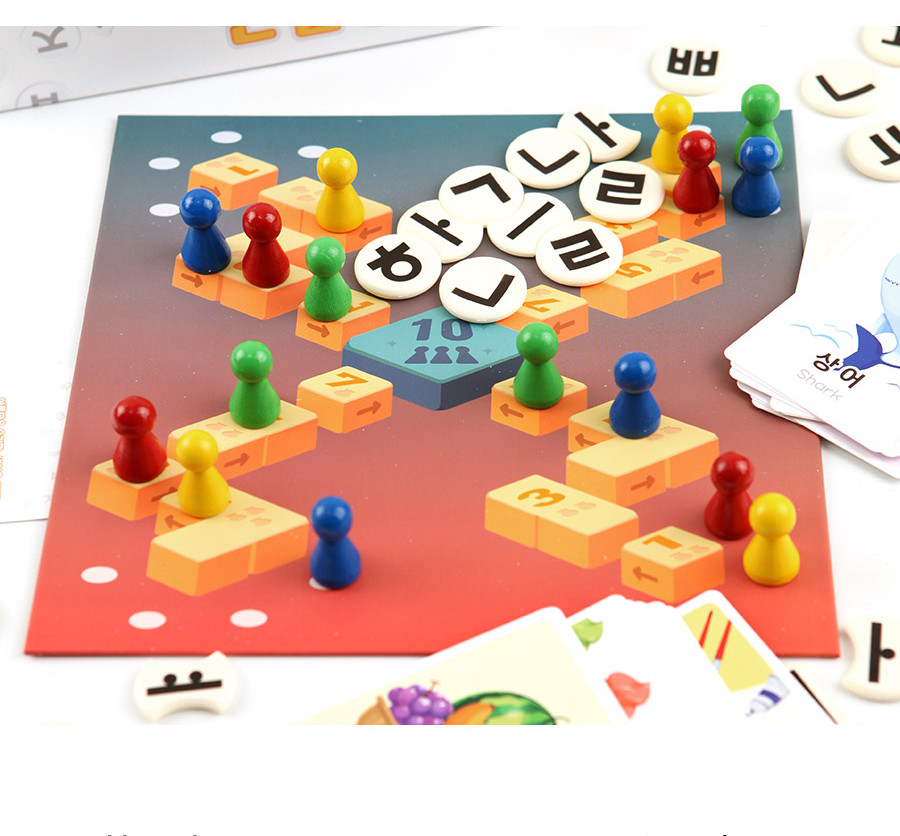 Alternative view of Hangeul Day Board Game (2–4 Players) – Korean Alphabet Initial Game