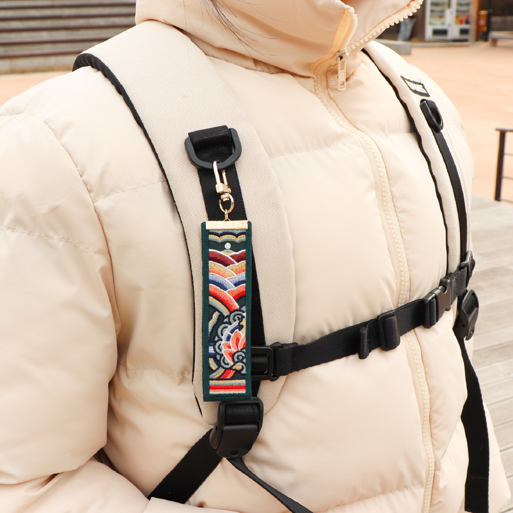 Alternative view of Traditional Lotus Pattern Keyring