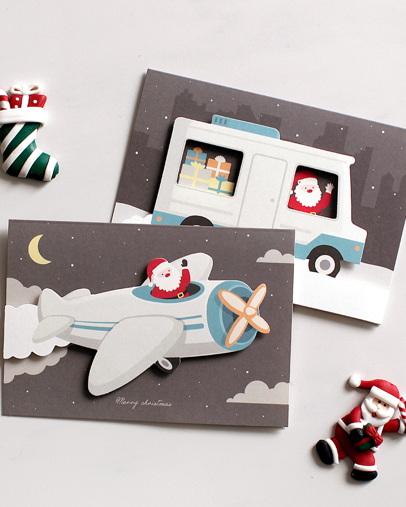 Alternative view of Christmas Card - Santa