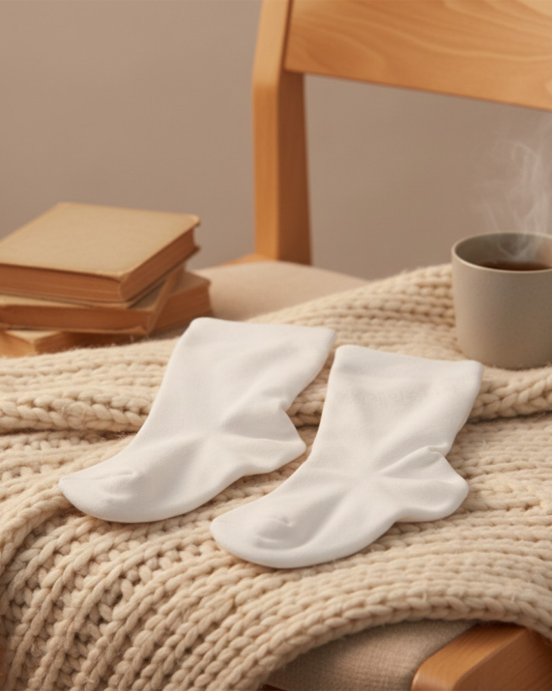 Cotton Hanbok Spandex Beoseon (Traditional Korean Socks)