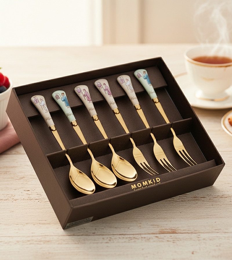 Star Gift Uigwe Teaspoon, Fork Set