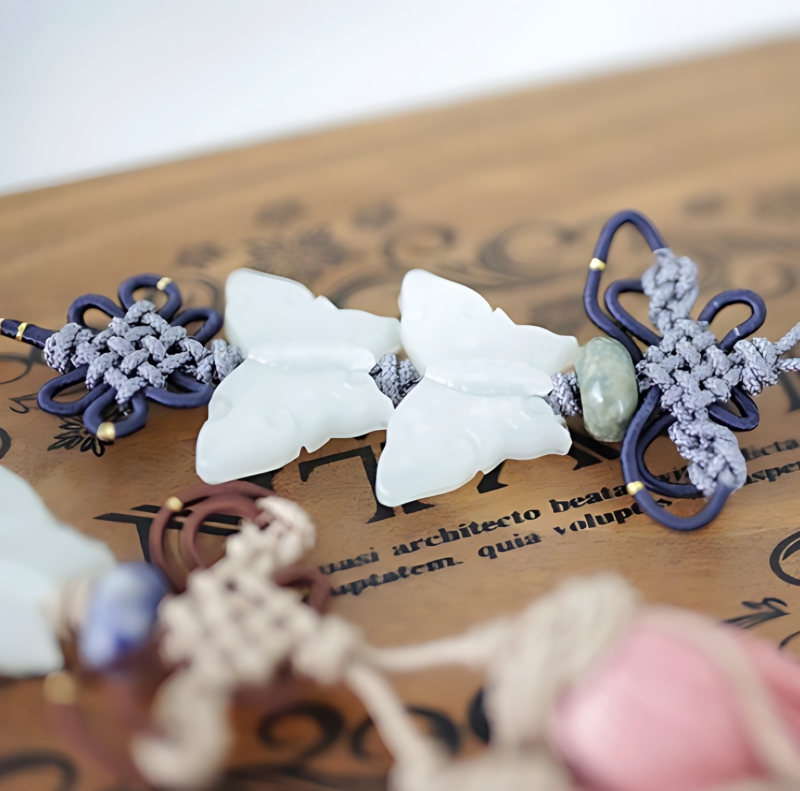 Alternative view of Happytool Butterfly Jade Knot Norigae