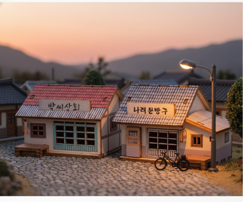 Good Old Days : Park’s General Store & Narae Stationery Shop DIY Wood Puzzle