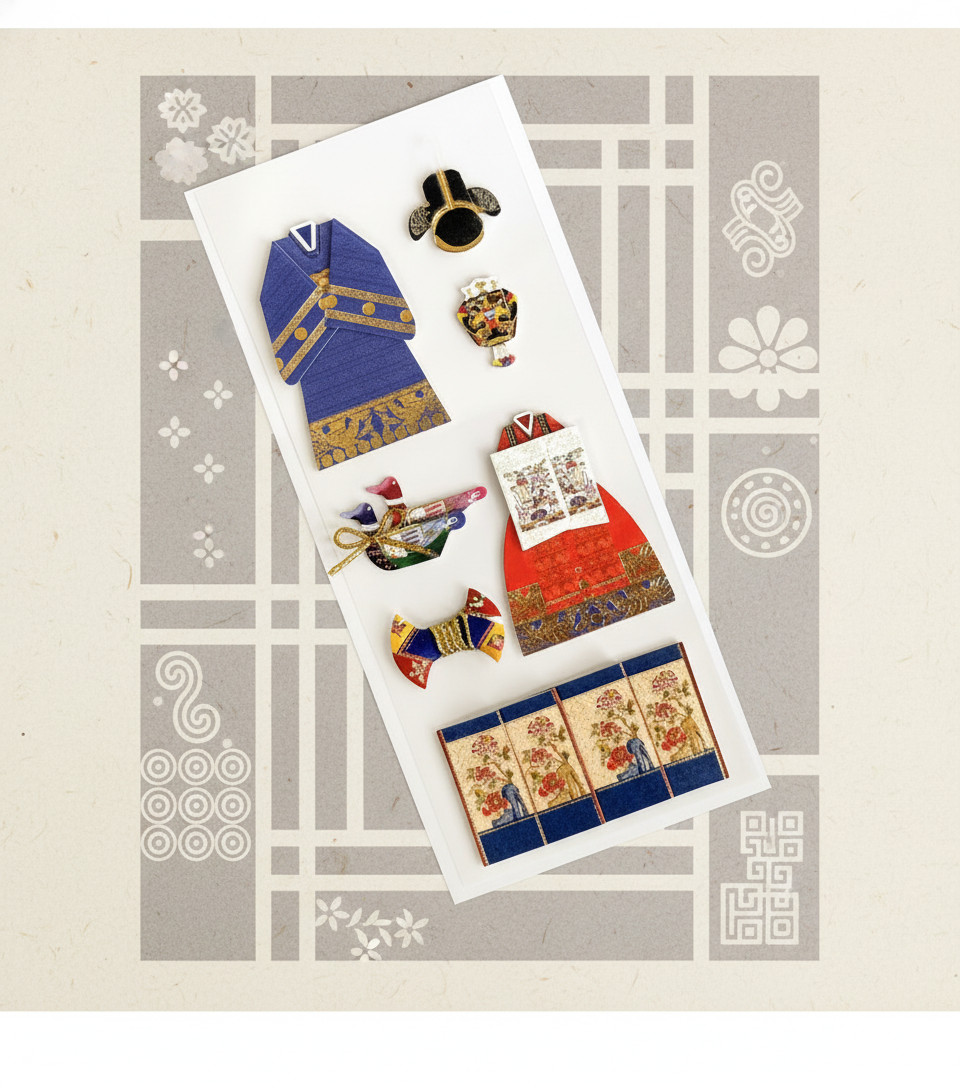 Traditional Korean Wedding Sticker