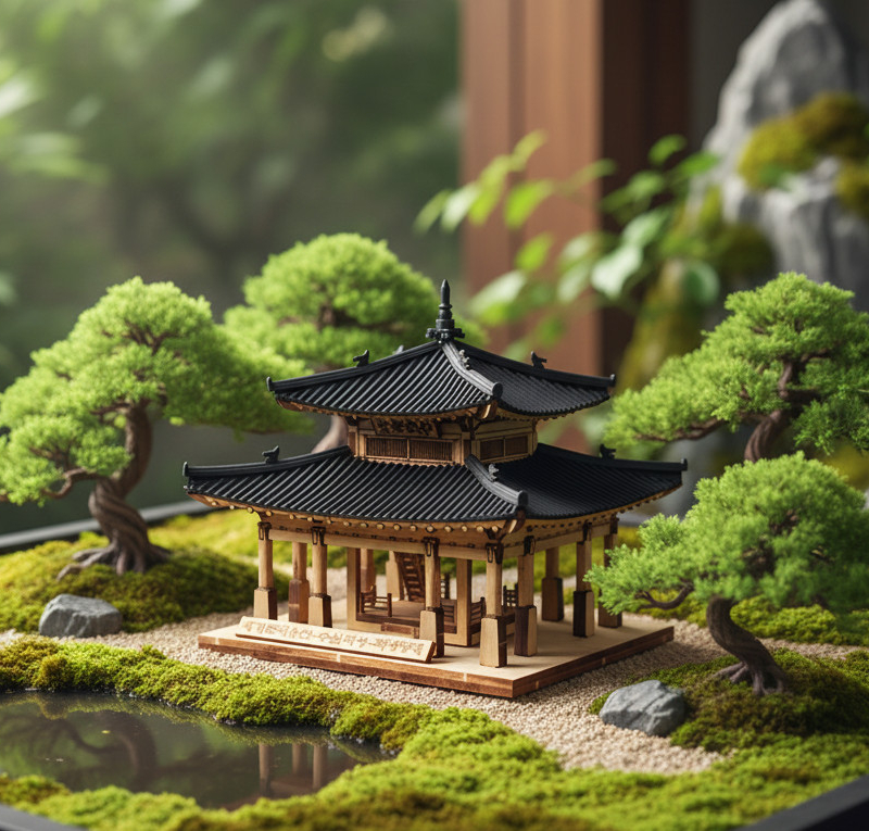 Alternative view of Wooden 3D Puzzle Global Cultural heritage -Suwon Hwaseong Jangdae