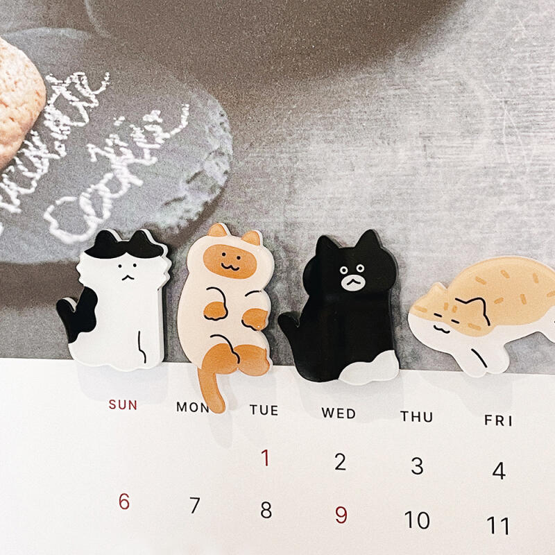 Cat Pose Acrylic Magnet