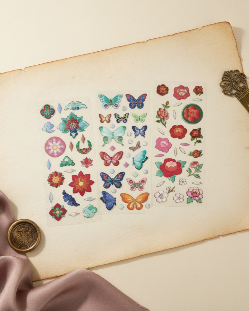 Cloisonne Style Sticker Set