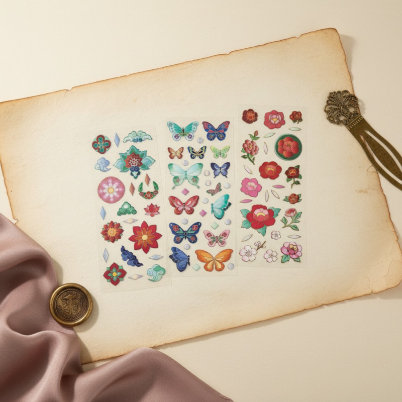 Cloisonne Style Sticker Set