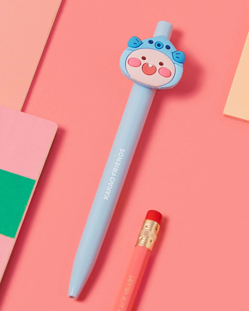 Kakao Friends Lovely Apeach Puffer Gel Pen_Little Apeach