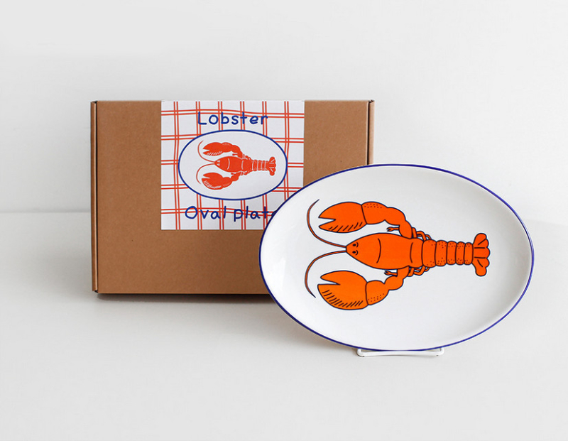 Alternative view of 1537 - Large Oval Plate Lobster