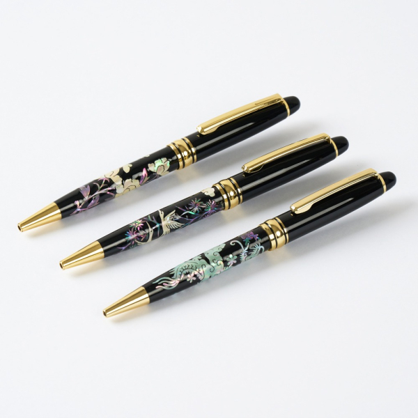 K-Heritage Traditional Folk Painting Mother-of-Pearl Ballpoint Pen