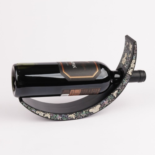 Dooreart Butterfly Pattern Mother-of-Pearl Lacquerware Wine Holder