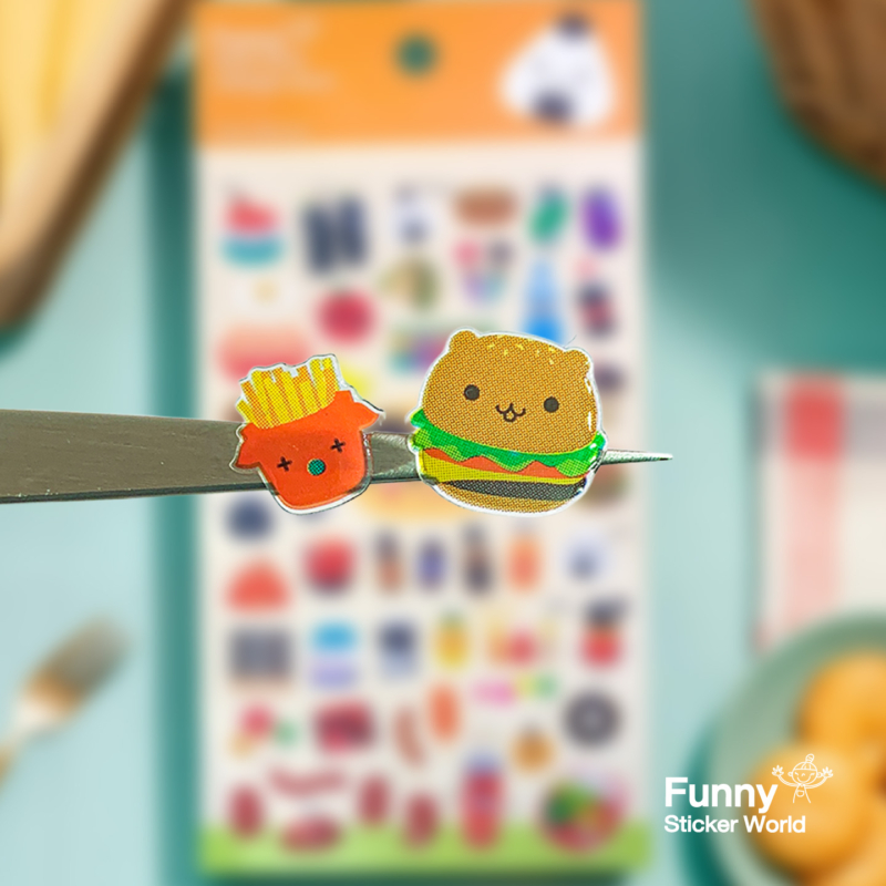 Alternative view of Food Collection 3 Epoxy Diary Deco Sticker 2 Sheets