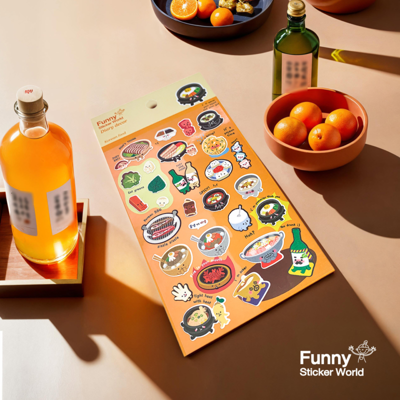 Alternative view of Korean food diary Deco Stickers 2 Sheets