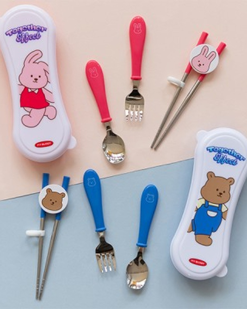 Dailylike My Buddy Spoon Fork Chopsticks Hard Case Set