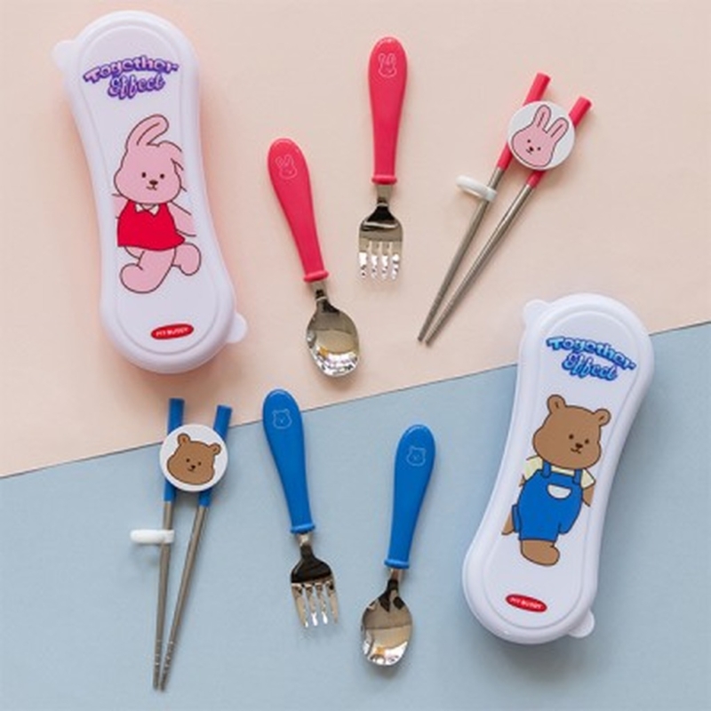 Dailylike My Buddy Spoon Fork Chopsticks Hard Case Set