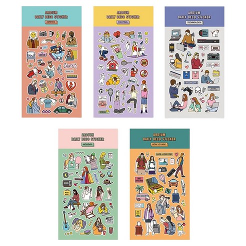 Ardium Daily Deco Sticker 5 Set