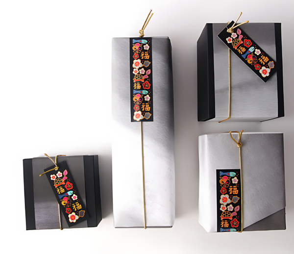 INDI.K Ink Bok Folk Painting Embroidery Rectangular Labels 10 pcs