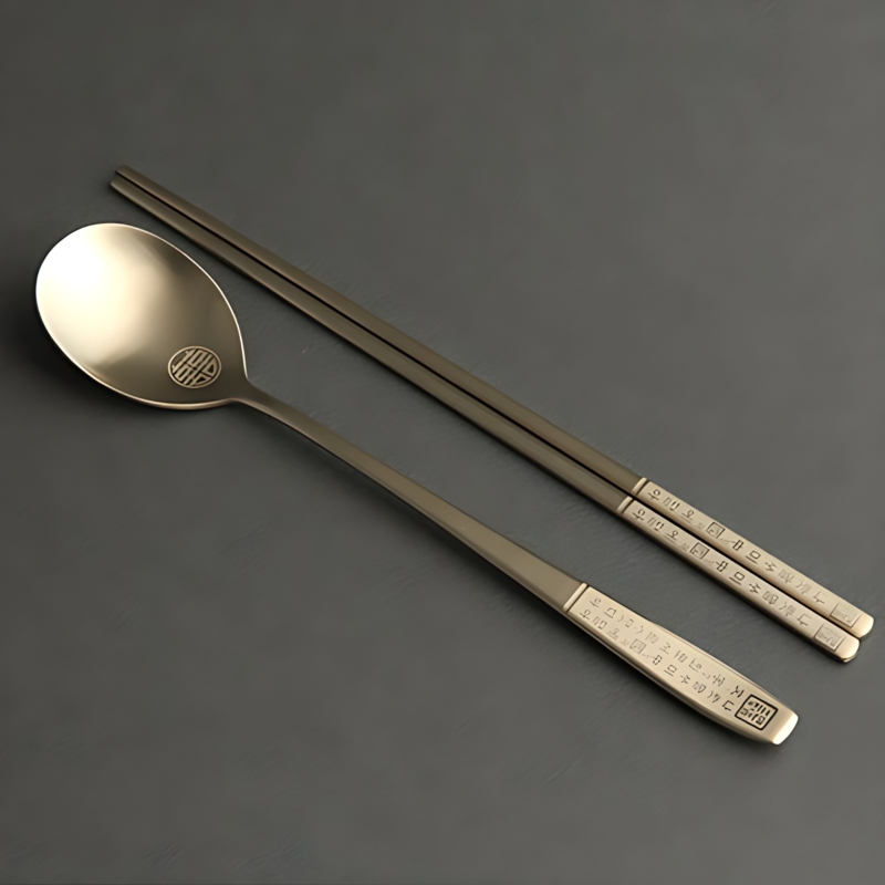 Hunminjeongeum Gold Spoon Set