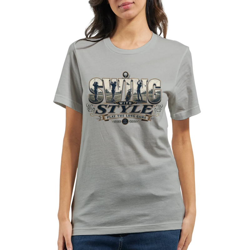 "Swing with style" Premium Unisex Crewneck T-shirt | Bella + Canvas 3001