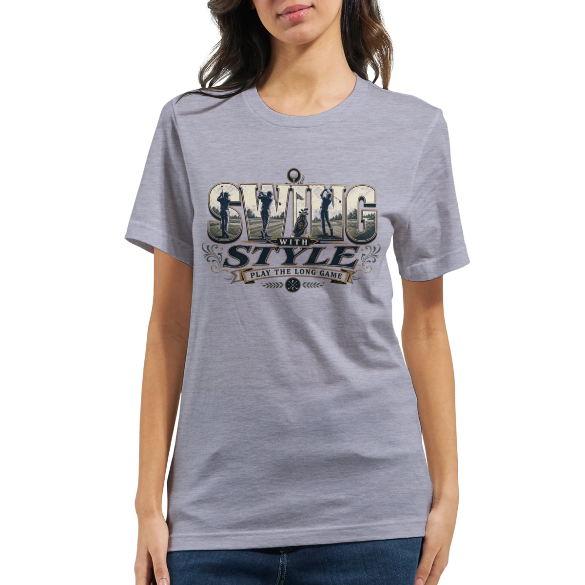 "Swing" Premium Unisex Crewneck T-shirt | Bella + Canvas 3001