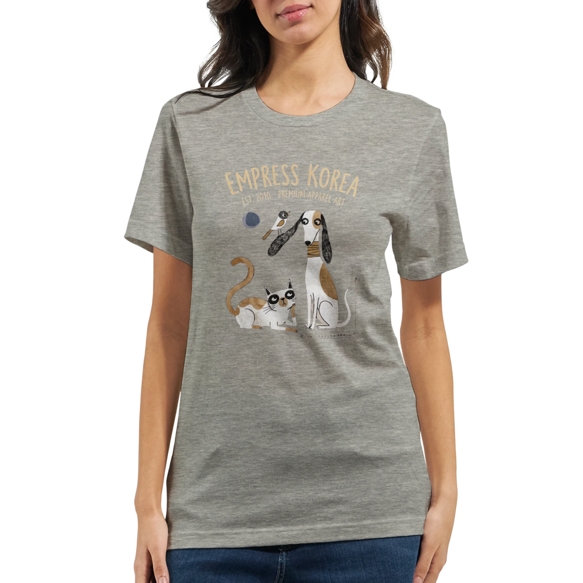 "Empress Korea" Premium Unisex Crewneck T-shirt | Bella + Canvas 3001