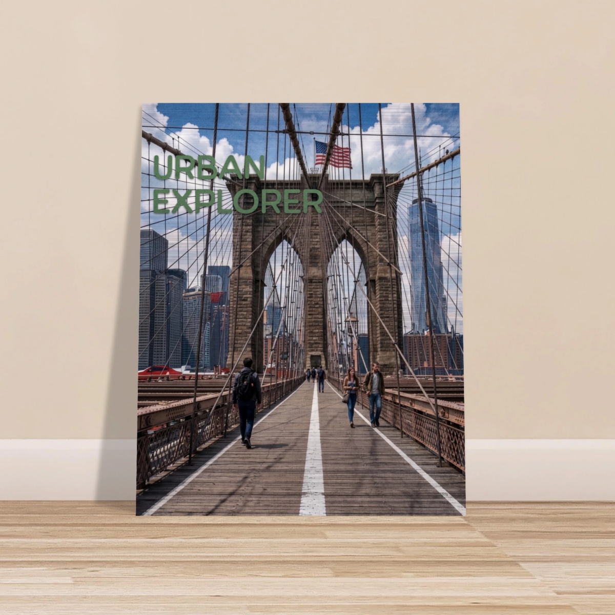 "Urban Explorer" Brushed Aluminum Print 40x50 cm / 16x20″