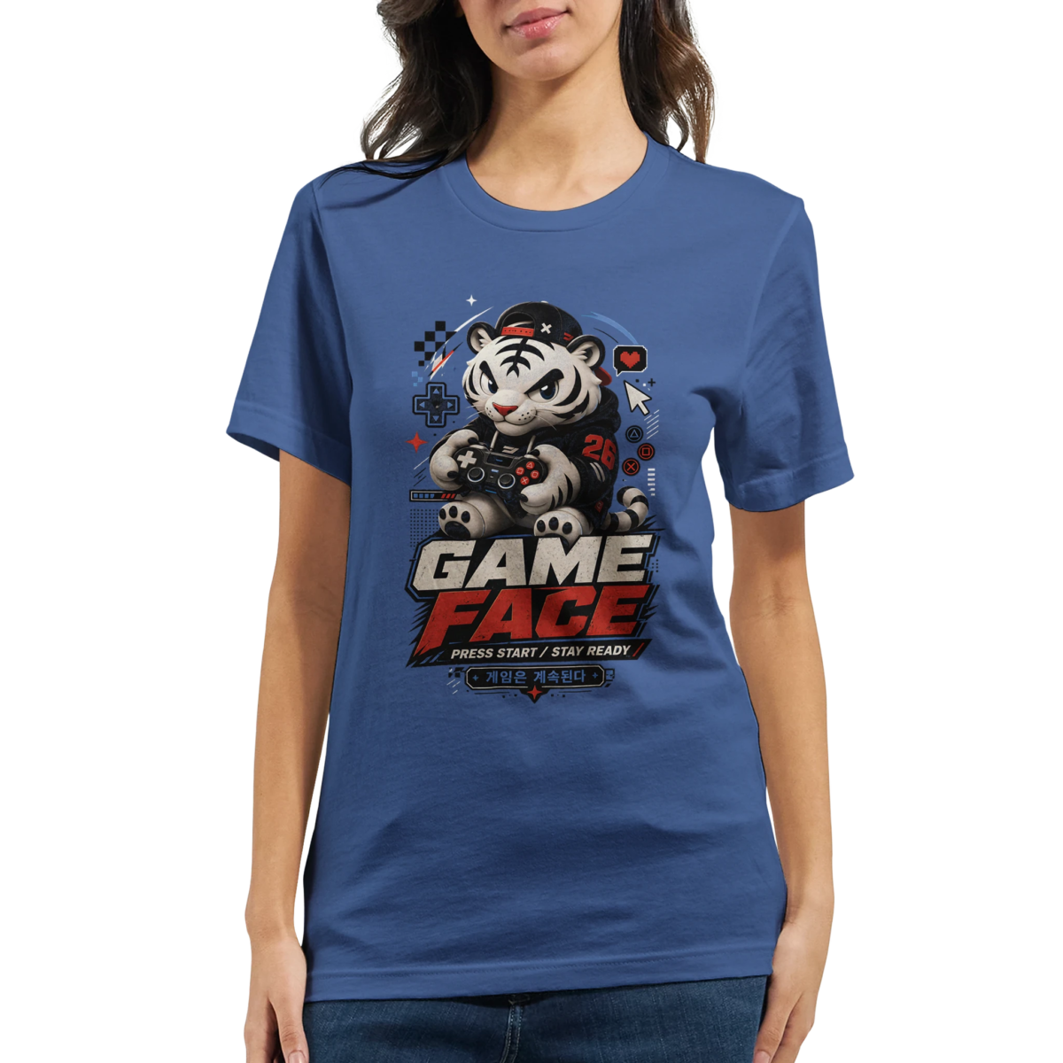 "Game Face" Premium Unisex Crewneck T-shirt | Bella + Canvas 3001