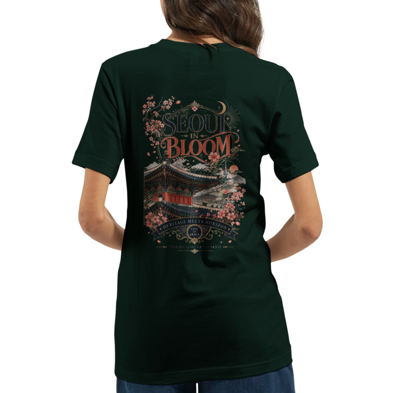 "Seoul in bloom" Premium Unisex Crewneck T-shirt | Bella + Canvas 3001