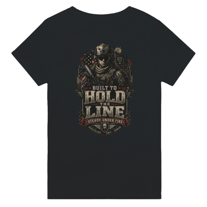 "Built to hold the line" Heavyweight Unisex Crewneck T-shirt | Gildan® 5000
