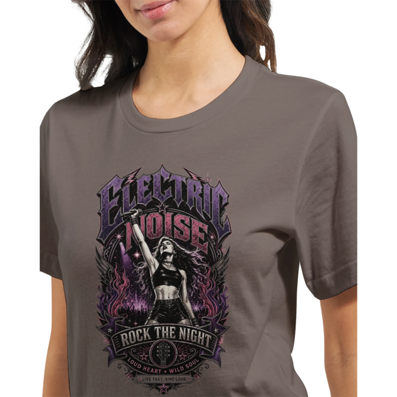 "Electric noise" Premium Unisex Crewneck T-shirt | Bella + Canvas 3001