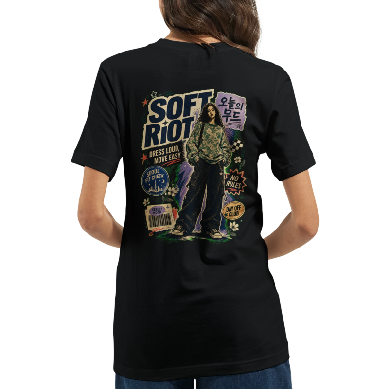 "Soft riot" Premium Unisex Crewneck T-shirt | Bella + Canvas 3001