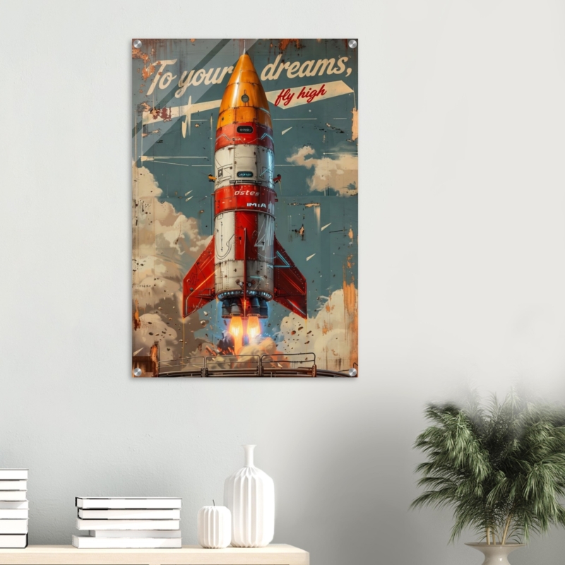 "To your dreams" Acrylic Print 60x90 cm / 24x36″