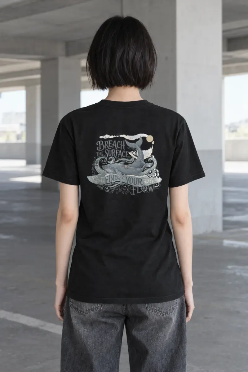 "Breach The Surface" Heavyweight Unisex Crewneck T-shirt