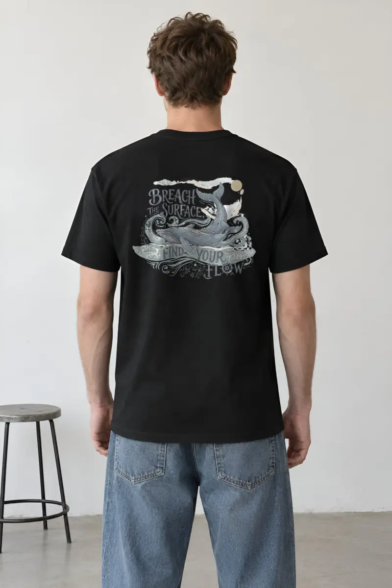 "Breach The Surface" Heavyweight Unisex Crewneck T-shirt