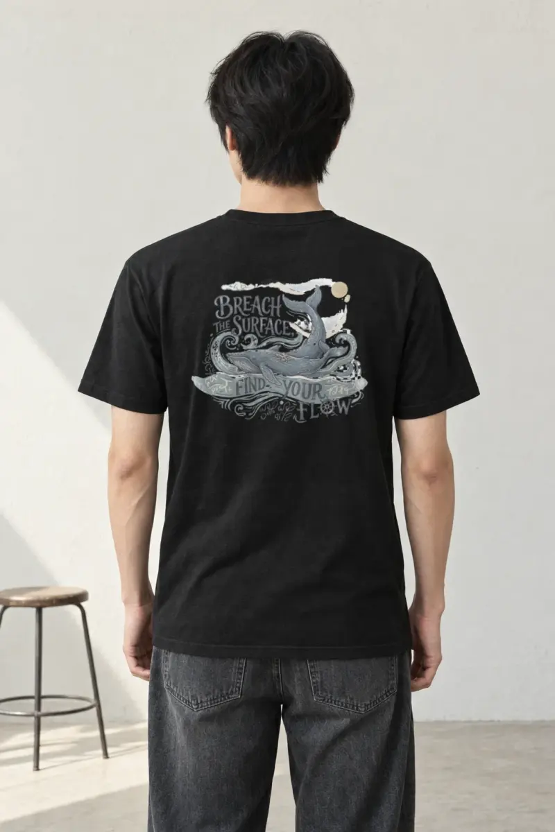 "Breach The Surface" Heavyweight Unisex Crewneck T-shirt