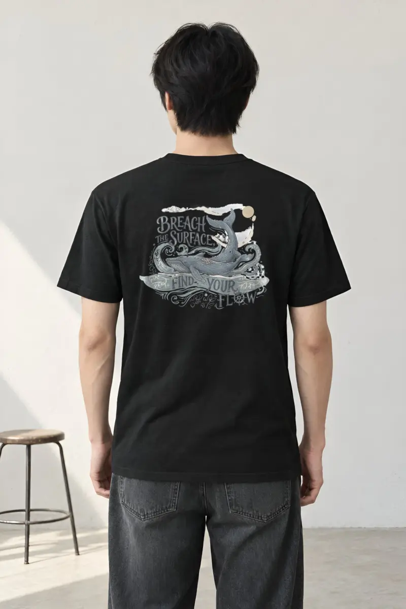 "Breach The Surface" Heavyweight Unisex Crewneck T-shirt