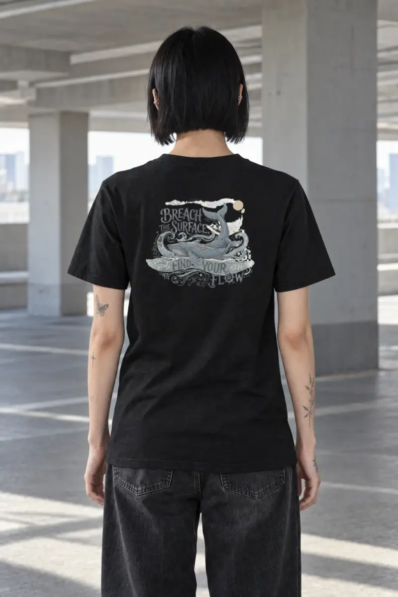 "Breach The Surface" Heavyweight Unisex Crewneck T-shirt
