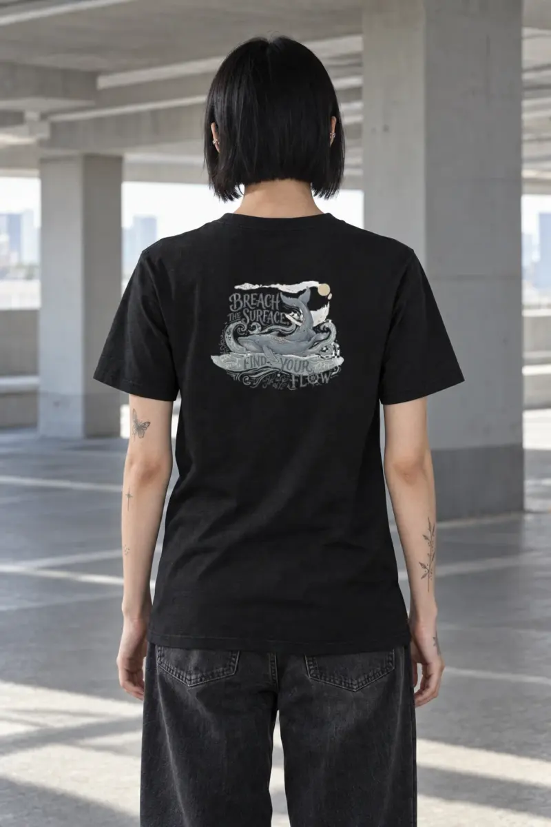 "Breach The Surface" Heavyweight Unisex Crewneck T-shirt