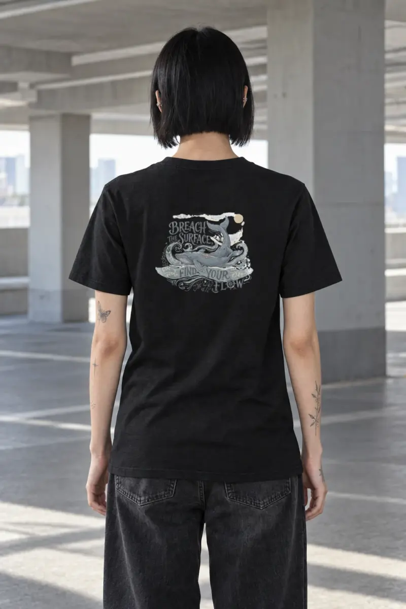 "Breach The Surface" Heavyweight Unisex Crewneck T-shirt